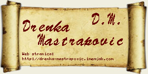 Drenka Maštrapović vizit kartica